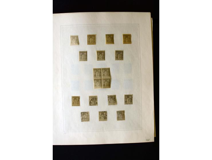 1876/1900, meist gestempelte Sammlung der Allegorie-Ausgaben inkl. einiger Doubletten mit vielen Briefen und Besonderheiten, 