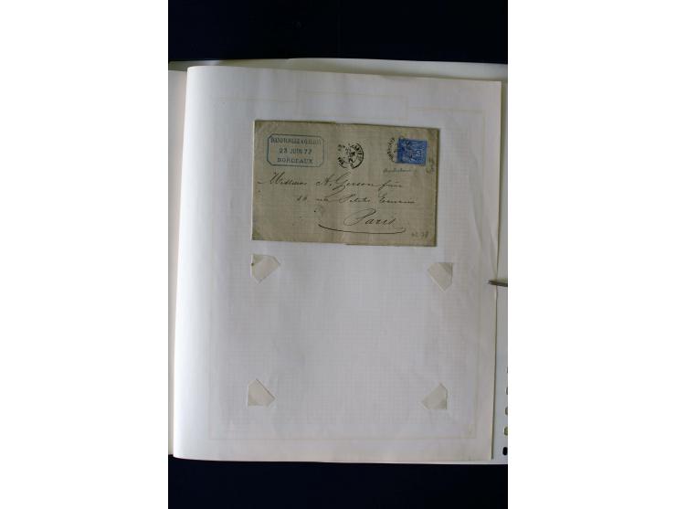 1876/1900, meist gestempelte Sammlung der Allegorie-Ausgaben inkl. einiger Doubletten mit vielen Briefen und Besonderheiten, 