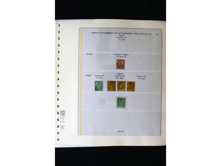 1876/1900, meist gestempelte Sammlung der Allegorie-Ausgaben inkl. einiger Doubletten mit vielen Briefen und Besonderheiten, 