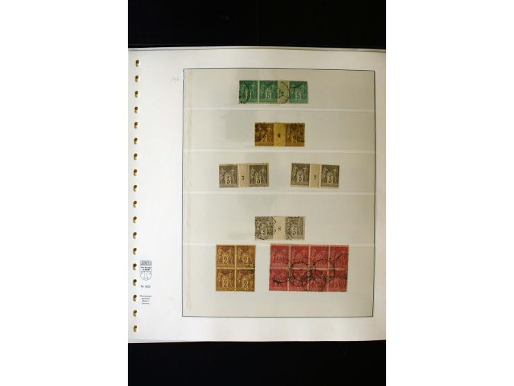 1876/1900, meist gestempelte Sammlung der Allegorie-Ausgaben inkl. einiger Doubletten mit vielen Briefen und Besonderheiten, 