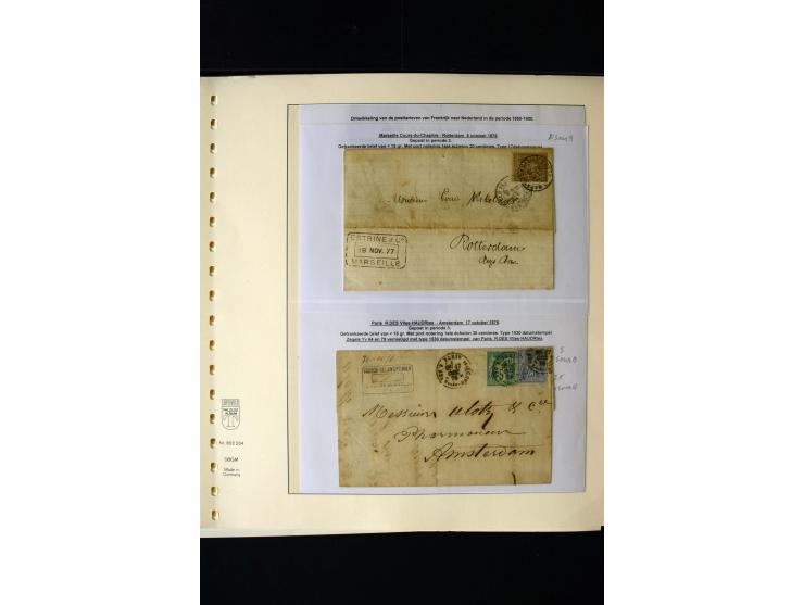 1876/1900, meist gestempelte Sammlung der Allegorie-Ausgaben inkl. einiger Doubletten mit vielen Briefen und Besonderheiten, 