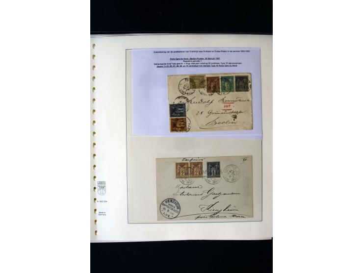 1876/1900, meist gestempelte Sammlung der Allegorie-Ausgaben inkl. einiger Doubletten mit vielen Briefen und Besonderheiten, 