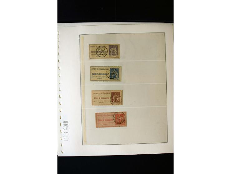 1876/1900, meist gestempelte Sammlung der Allegorie-Ausgaben inkl. einiger Doubletten mit vielen Briefen und Besonderheiten, 