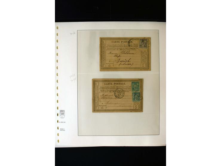 1876/1900, meist gestempelte Sammlung der Allegorie-Ausgaben inkl. einiger Doubletten mit vielen Briefen und Besonderheiten, 