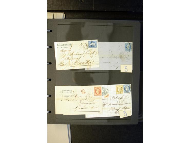 1852/1900, interessanter Sammlungsposten mit Einzel- und Mehrfachfrankaturen, Auslandspost mit Destinationen, R-Briefen, Misc