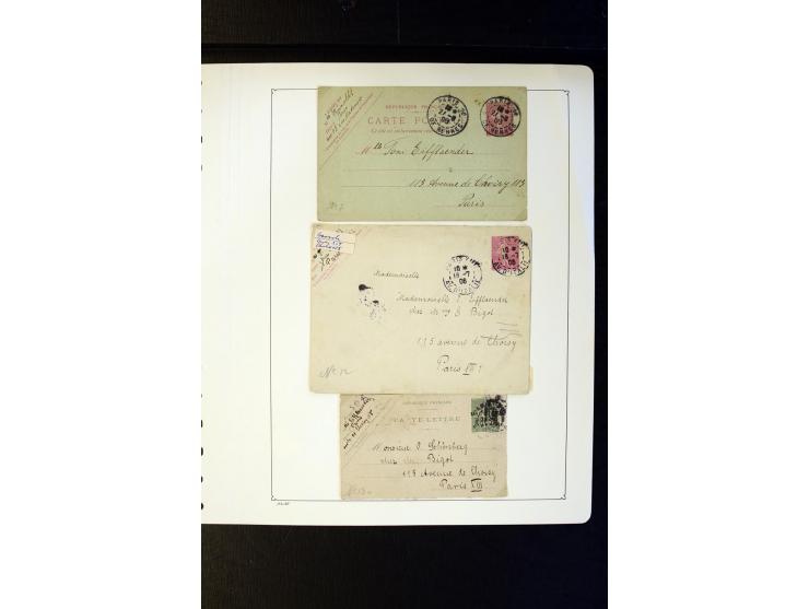 1852/1900, interessanter Sammlungsposten mit Einzel- und Mehrfachfrankaturen, Auslandspost mit Destinationen, R-Briefen, Misc