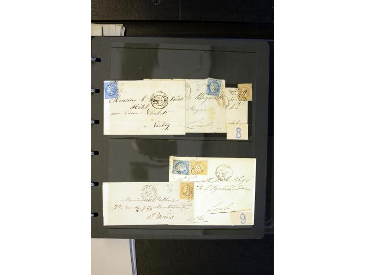 1852/1900, interessanter Sammlungsposten mit Einzel- und Mehrfachfrankaturen, Auslandspost mit Destinationen, R-Briefen, Misc