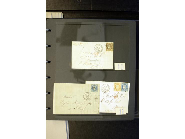1852/1900, interessanter Sammlungsposten mit Einzel- und Mehrfachfrankaturen, Auslandspost mit Destinationen, R-Briefen, Misc