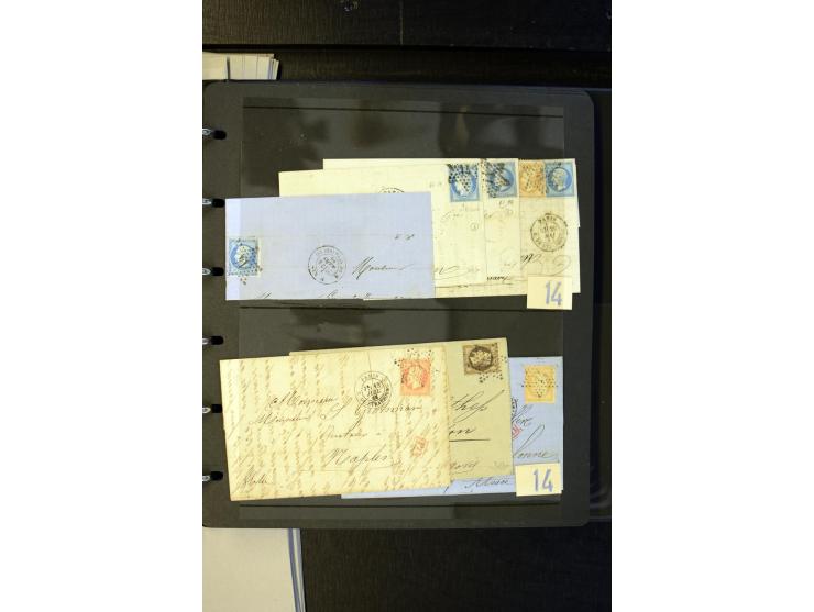 1852/1900, interessanter Sammlungsposten mit Einzel- und Mehrfachfrankaturen, Auslandspost mit Destinationen, R-Briefen, Misc