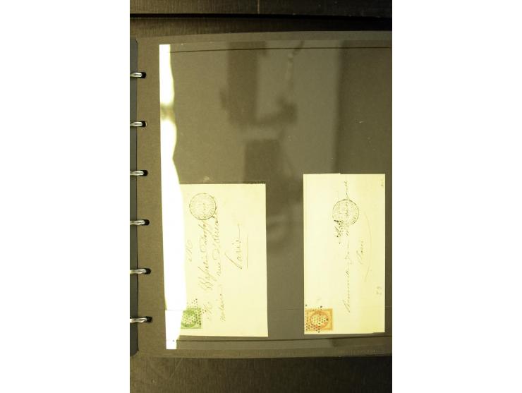 1852/1900, interessanter Sammlungsposten mit Einzel- und Mehrfachfrankaturen, Auslandspost mit Destinationen, R-Briefen, Misc