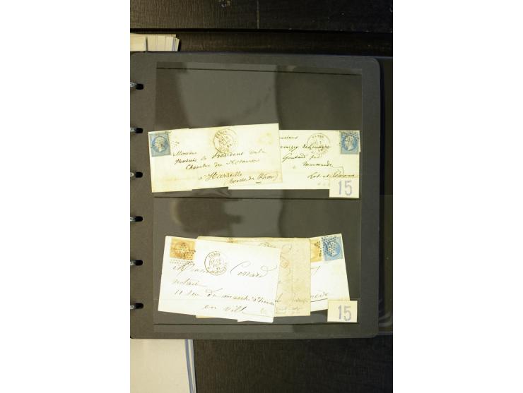 1852/1900, interessanter Sammlungsposten mit Einzel- und Mehrfachfrankaturen, Auslandspost mit Destinationen, R-Briefen, Misc