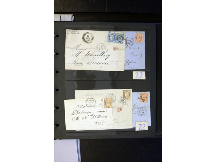 1852/1900, interessanter Sammlungsposten mit Einzel- und Mehrfachfrankaturen, Auslandspost mit Destinationen, R-Briefen, Misc