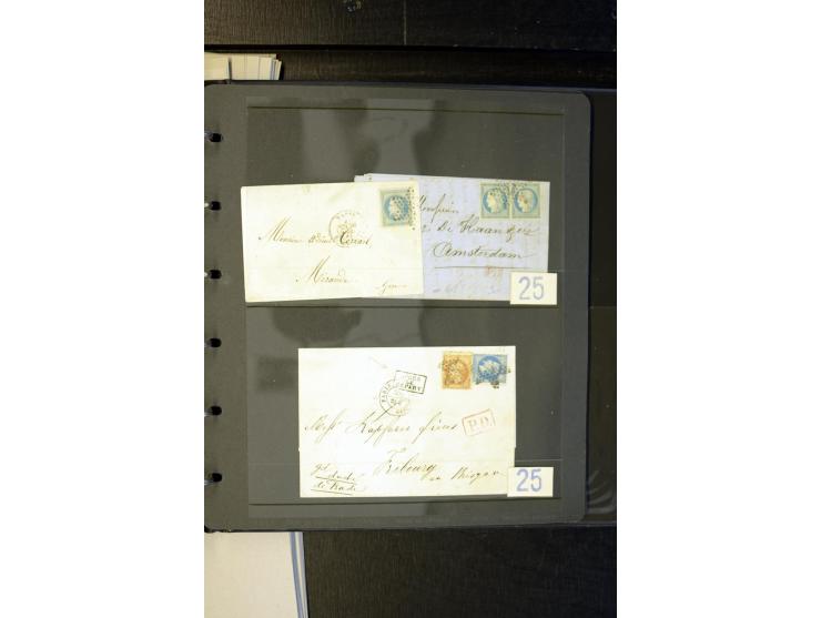 1852/1900, interessanter Sammlungsposten mit Einzel- und Mehrfachfrankaturen, Auslandspost mit Destinationen, R-Briefen, Misc