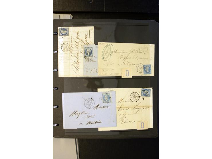 1852/1900, interessanter Sammlungsposten mit Einzel- und Mehrfachfrankaturen, Auslandspost mit Destinationen, R-Briefen, Misc