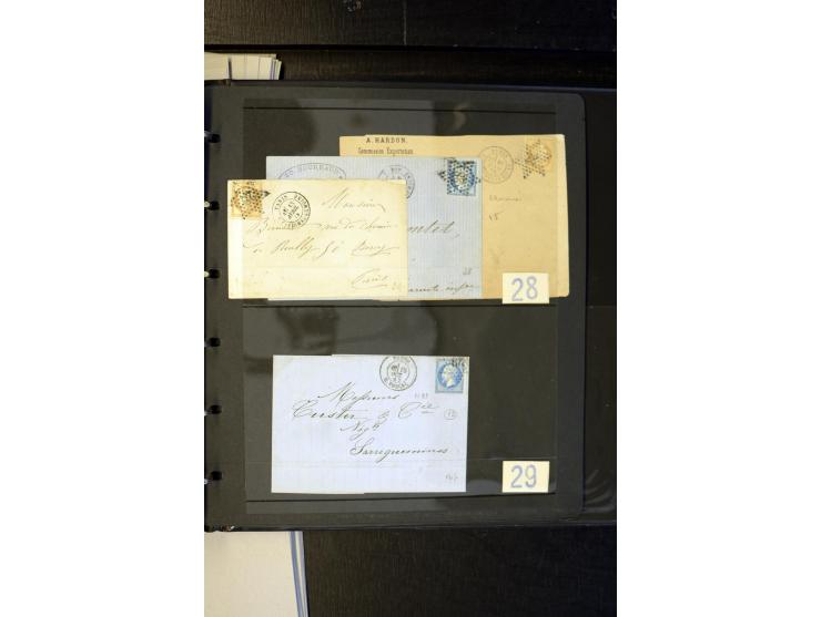 1852/1900, interessanter Sammlungsposten mit Einzel- und Mehrfachfrankaturen, Auslandspost mit Destinationen, R-Briefen, Misc