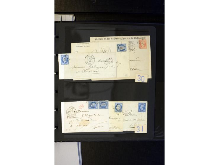 1852/1900, interessanter Sammlungsposten mit Einzel- und Mehrfachfrankaturen, Auslandspost mit Destinationen, R-Briefen, Misc