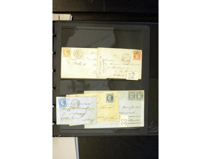 1852/1900, interessanter Sammlungsposten mit Einzel- und Mehrfachfrankaturen, Auslandspost mit Destinationen, R-Briefen, Misc