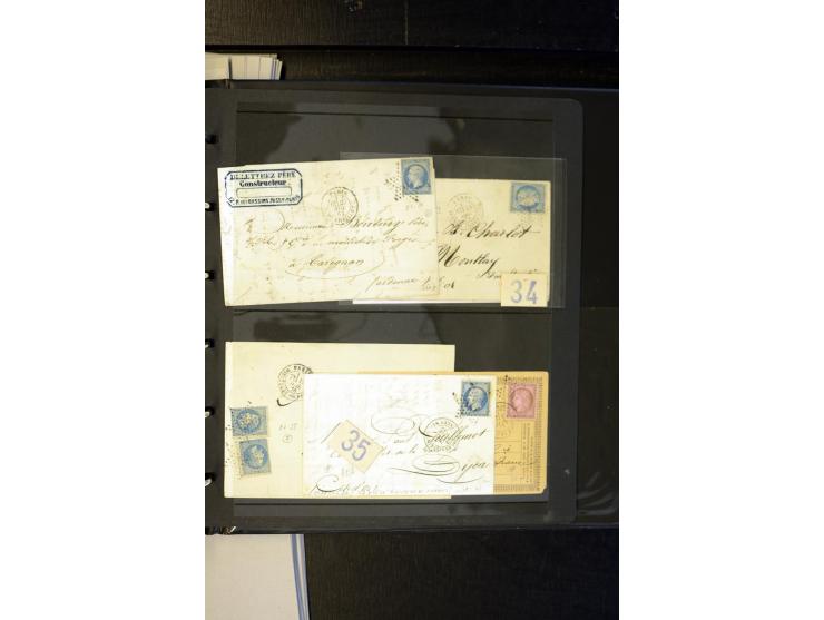 1852/1900, interessanter Sammlungsposten mit Einzel- und Mehrfachfrankaturen, Auslandspost mit Destinationen, R-Briefen, Misc