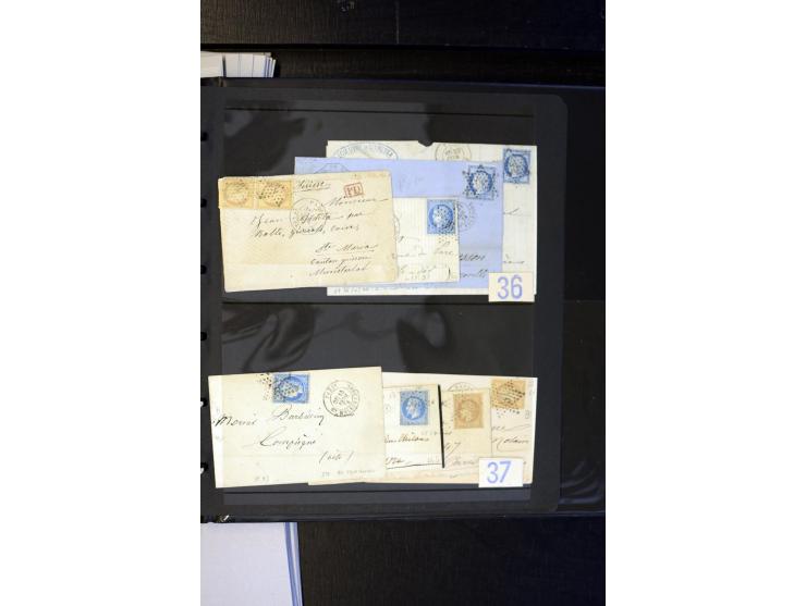 1852/1900, interessanter Sammlungsposten mit Einzel- und Mehrfachfrankaturen, Auslandspost mit Destinationen, R-Briefen, Misc