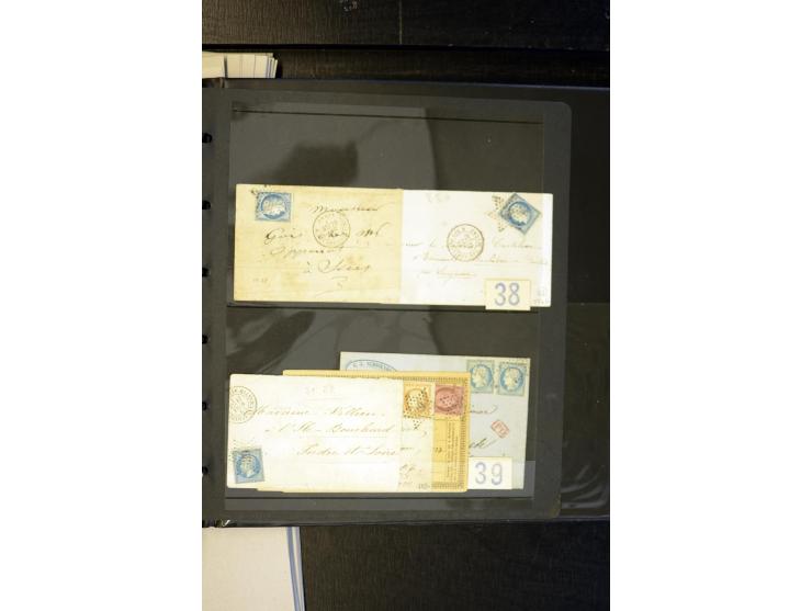 1852/1900, interessanter Sammlungsposten mit Einzel- und Mehrfachfrankaturen, Auslandspost mit Destinationen, R-Briefen, Misc