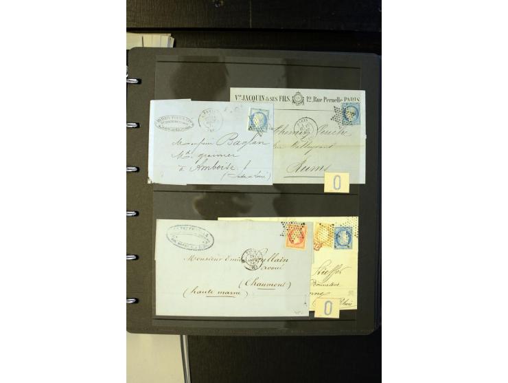 1852/1900, interessanter Sammlungsposten mit Einzel- und Mehrfachfrankaturen, Auslandspost mit Destinationen, R-Briefen, Misc