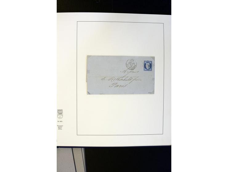 1852/1900, interessanter Sammlungsposten mit Einzel- und Mehrfachfrankaturen, Auslandspost mit Destinationen, R-Briefen, Misc