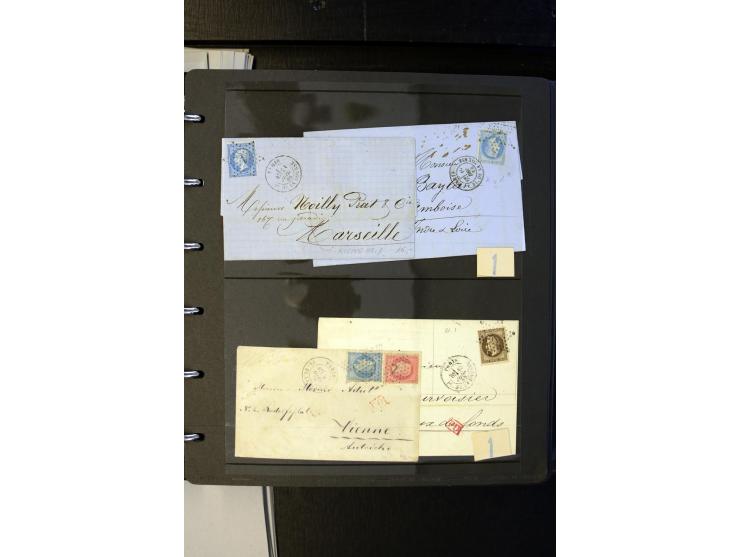 1852/1900, interessanter Sammlungsposten mit Einzel- und Mehrfachfrankaturen, Auslandspost mit Destinationen, R-Briefen, Misc