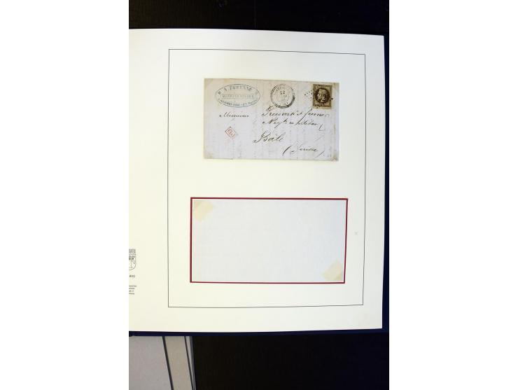 1852/1900, interessanter Sammlungsposten mit Einzel- und Mehrfachfrankaturen, Auslandspost mit Destinationen, R-Briefen, Misc