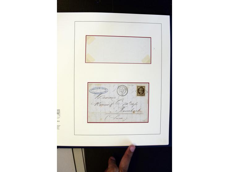 1852/1900, interessanter Sammlungsposten mit Einzel- und Mehrfachfrankaturen, Auslandspost mit Destinationen, R-Briefen, Misc