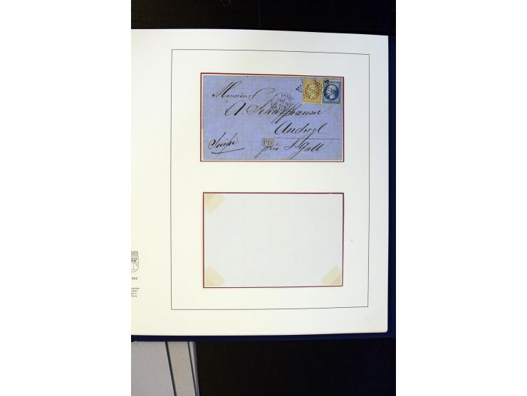 1852/1900, interessanter Sammlungsposten mit Einzel- und Mehrfachfrankaturen, Auslandspost mit Destinationen, R-Briefen, Misc