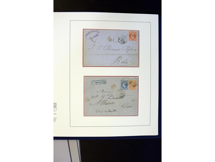 1852/1900, interessanter Sammlungsposten mit Einzel- und Mehrfachfrankaturen, Auslandspost mit Destinationen, R-Briefen, Misc