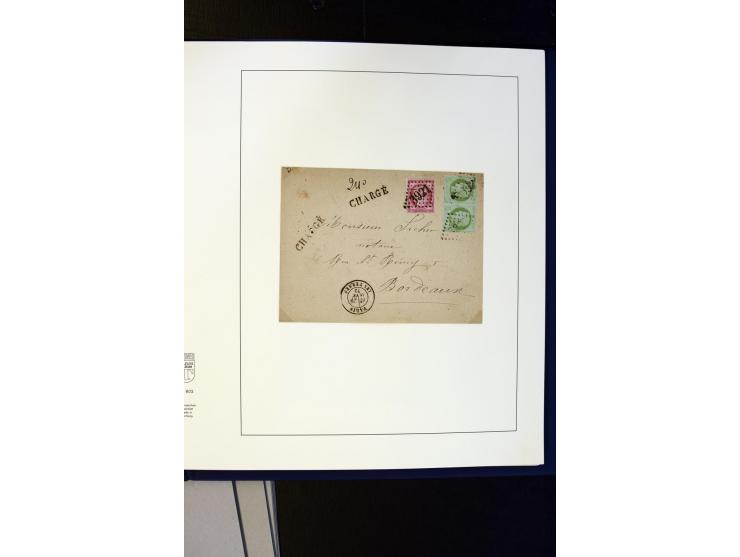 1852/1900, interessanter Sammlungsposten mit Einzel- und Mehrfachfrankaturen, Auslandspost mit Destinationen, R-Briefen, Misc