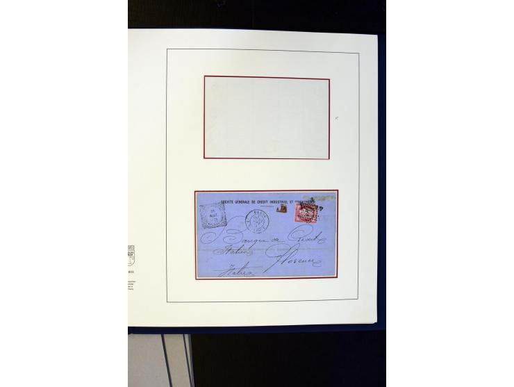 1852/1900, interessanter Sammlungsposten mit Einzel- und Mehrfachfrankaturen, Auslandspost mit Destinationen, R-Briefen, Misc