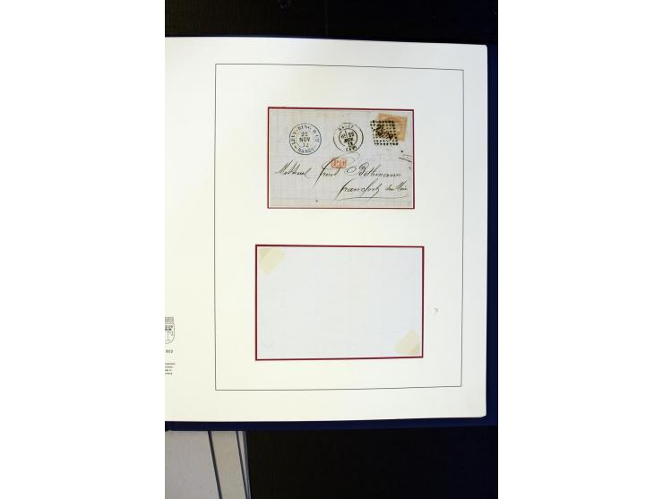 1852/1900, interessanter Sammlungsposten mit Einzel- und Mehrfachfrankaturen, Auslandspost mit Destinationen, R-Briefen, Misc
