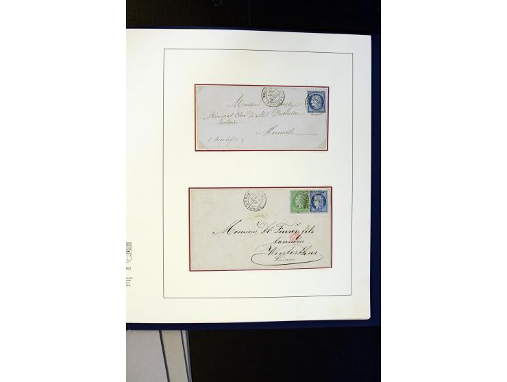1852/1900, interessanter Sammlungsposten mit Einzel- und Mehrfachfrankaturen, Auslandspost mit Destinationen, R-Briefen, Misc