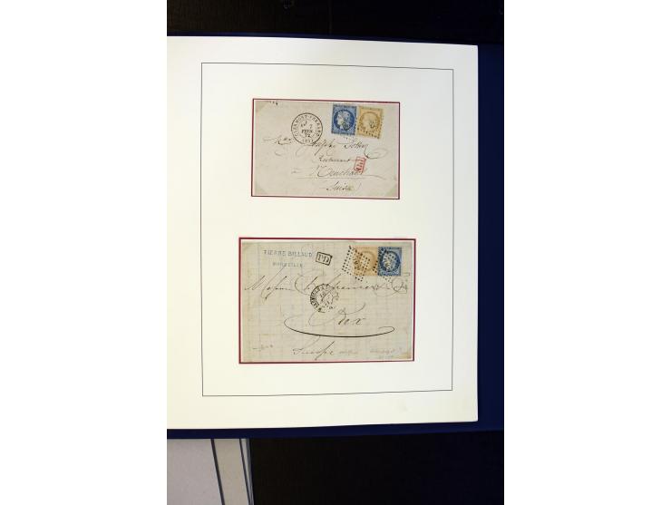 1852/1900, interessanter Sammlungsposten mit Einzel- und Mehrfachfrankaturen, Auslandspost mit Destinationen, R-Briefen, Misc