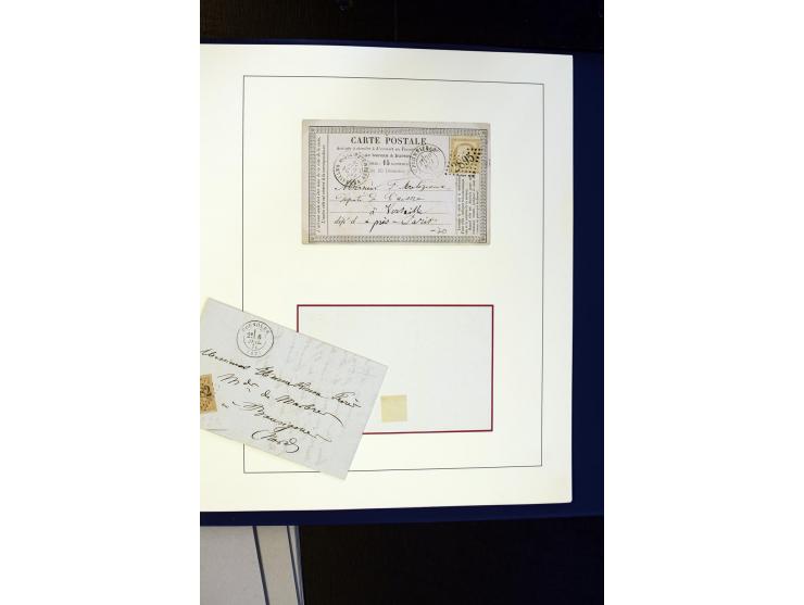 1852/1900, interessanter Sammlungsposten mit Einzel- und Mehrfachfrankaturen, Auslandspost mit Destinationen, R-Briefen, Misc