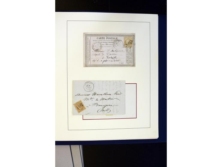 1852/1900, interessanter Sammlungsposten mit Einzel- und Mehrfachfrankaturen, Auslandspost mit Destinationen, R-Briefen, Misc