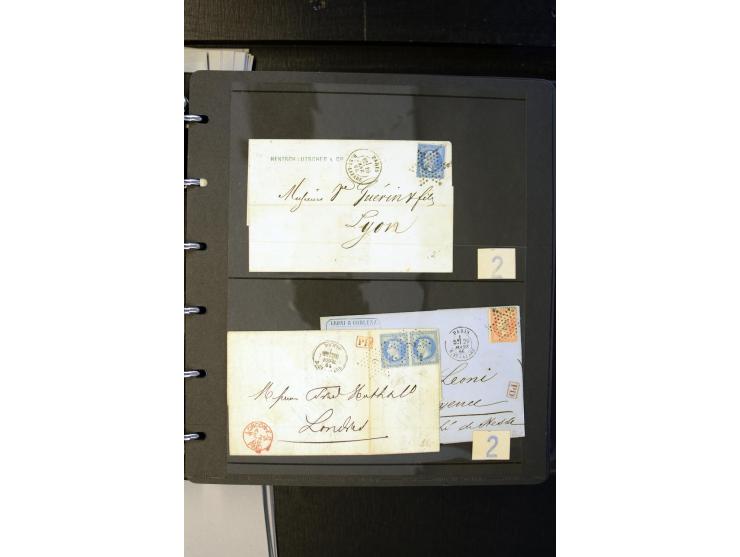 1852/1900, interessanter Sammlungsposten mit Einzel- und Mehrfachfrankaturen, Auslandspost mit Destinationen, R-Briefen, Misc