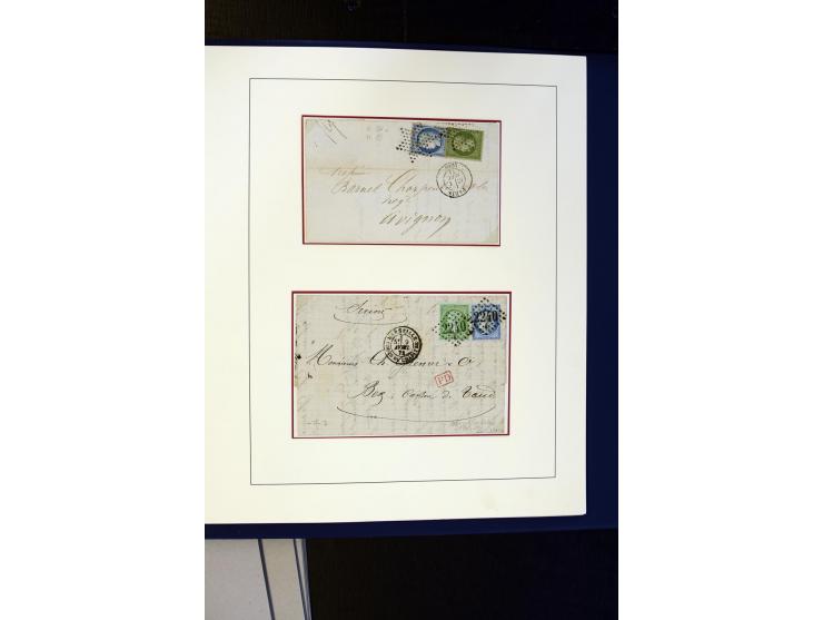 1852/1900, interessanter Sammlungsposten mit Einzel- und Mehrfachfrankaturen, Auslandspost mit Destinationen, R-Briefen, Misc