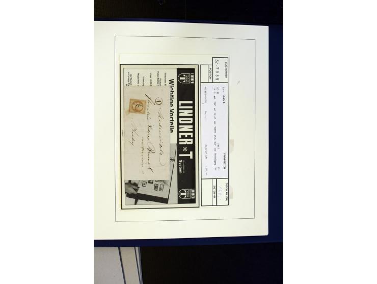 1852/1900, interessanter Sammlungsposten mit Einzel- und Mehrfachfrankaturen, Auslandspost mit Destinationen, R-Briefen, Misc