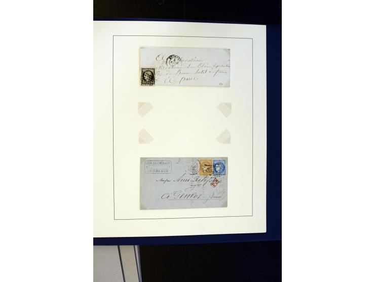 1852/1900, interessanter Sammlungsposten mit Einzel- und Mehrfachfrankaturen, Auslandspost mit Destinationen, R-Briefen, Misc