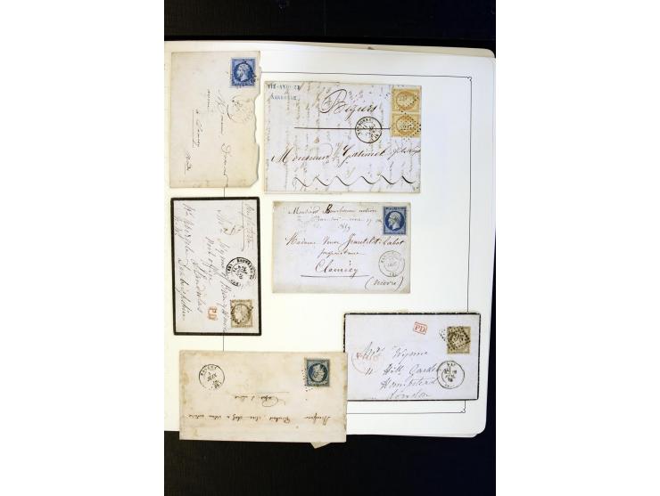 1852/1900, interessanter Sammlungsposten mit Einzel- und Mehrfachfrankaturen, Auslandspost mit Destinationen, R-Briefen, Misc