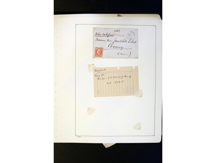 1852/1900, interessanter Sammlungsposten mit Einzel- und Mehrfachfrankaturen, Auslandspost mit Destinationen, R-Briefen, Misc