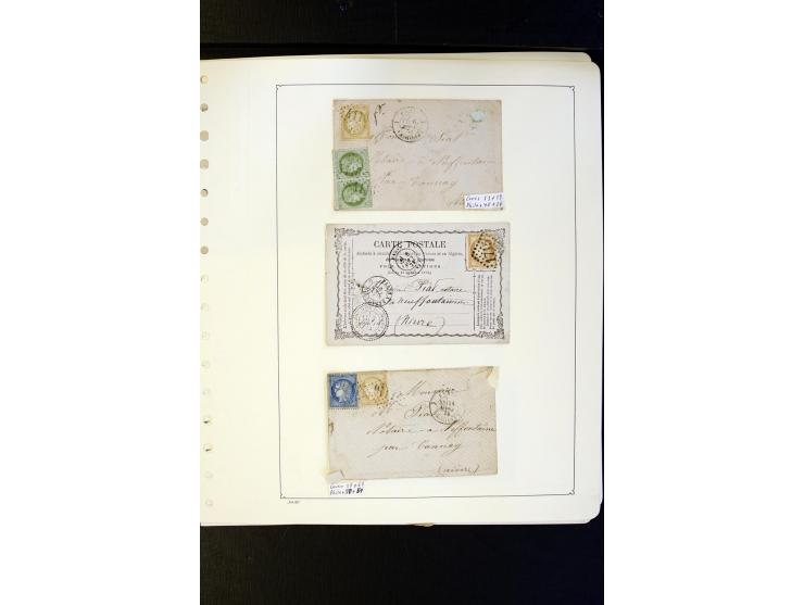 1852/1900, interessanter Sammlungsposten mit Einzel- und Mehrfachfrankaturen, Auslandspost mit Destinationen, R-Briefen, Misc
