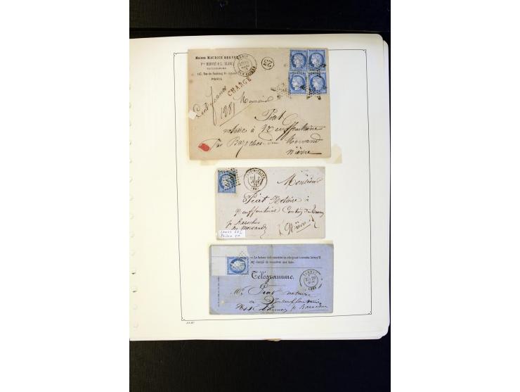 1852/1900, interessanter Sammlungsposten mit Einzel- und Mehrfachfrankaturen, Auslandspost mit Destinationen, R-Briefen, Misc