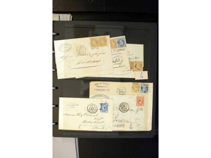 1852/1900, interessanter Sammlungsposten mit Einzel- und Mehrfachfrankaturen, Auslandspost mit Destinationen, R-Briefen, Misc
