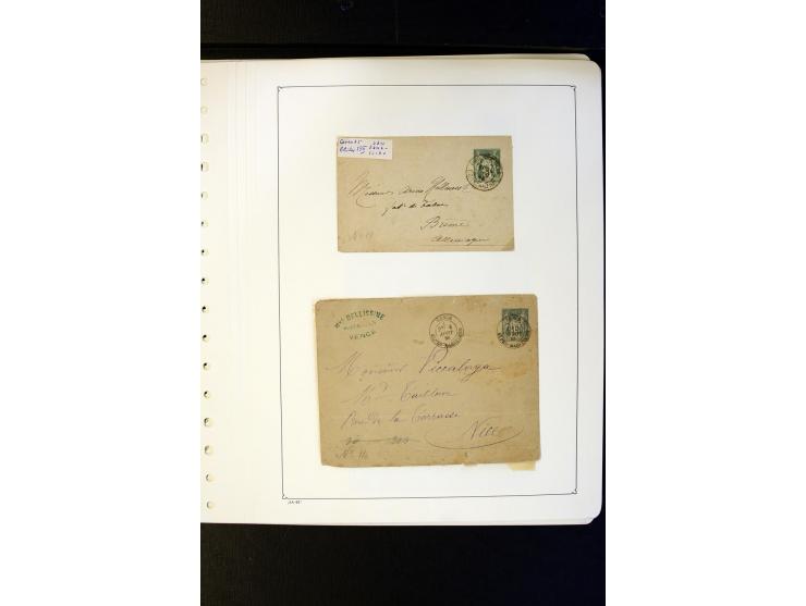 1852/1900, interessanter Sammlungsposten mit Einzel- und Mehrfachfrankaturen, Auslandspost mit Destinationen, R-Briefen, Misc