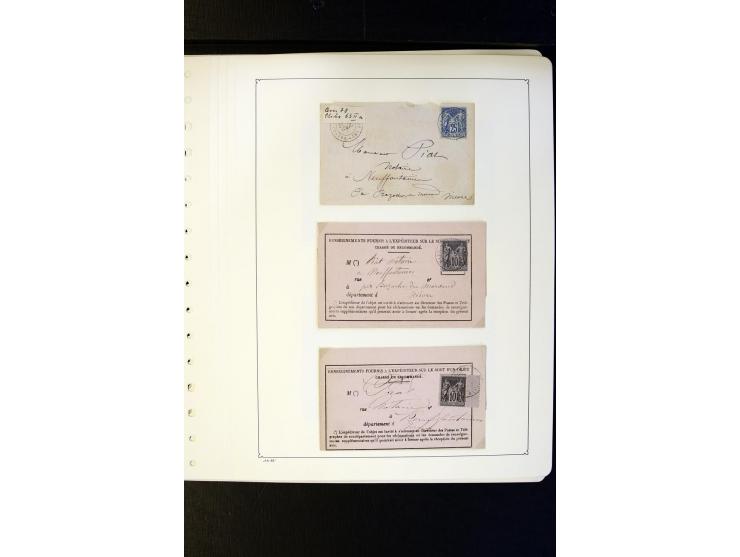 1852/1900, interessanter Sammlungsposten mit Einzel- und Mehrfachfrankaturen, Auslandspost mit Destinationen, R-Briefen, Misc