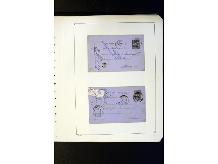 1852/1900, interessanter Sammlungsposten mit Einzel- und Mehrfachfrankaturen, Auslandspost mit Destinationen, R-Briefen, Misc